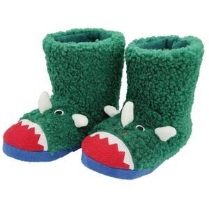 Kids Green Dino booties Sz 13-1